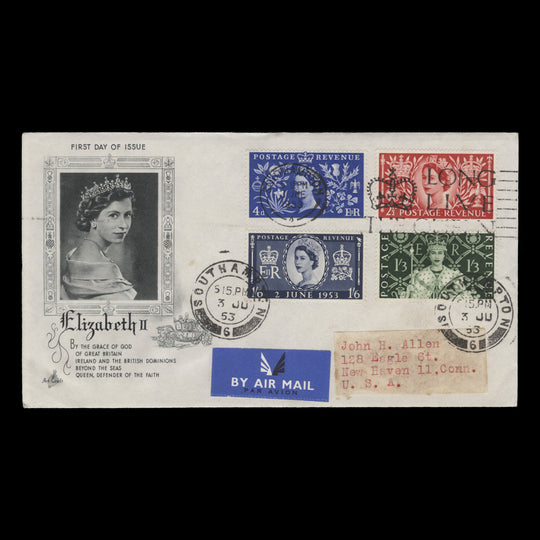 Great Britain 1953 Coronation first day cover, SOUTHAMPTON