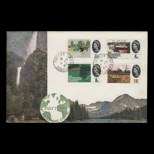 Great Britain 1964 (FDC) Geographical Congress phosphor, TOTTON