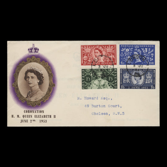 Great Britain 1953 Coronation first day cover, LONDON