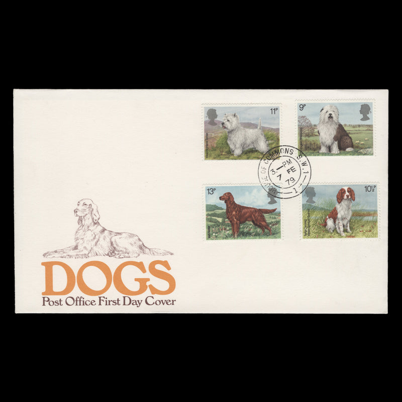 Great Britain 1979 British Dogs first day cover, HOUSE OF COMMONS