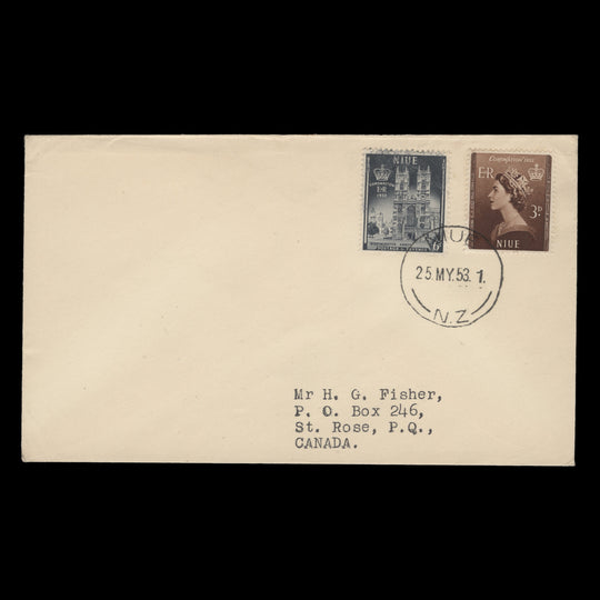 Niue 1953 Coronation first day cover