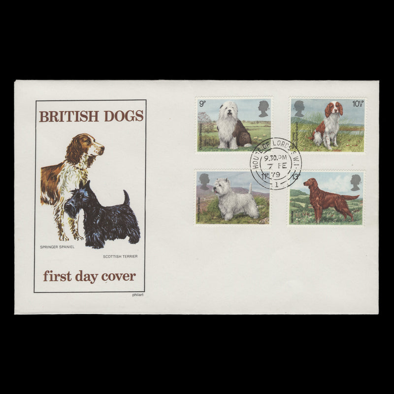 Great Britain 1979 British Dogs first day cover, HOUSE OF LORDS