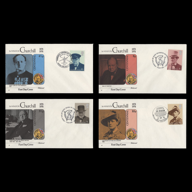 Great Britain 1974 Churchill Centenary first day covers
