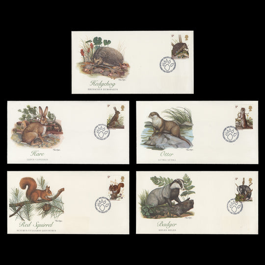 Great Britain 1977 British Wildlife first day covers, EDINBURGH