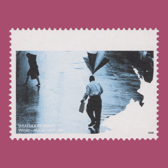 New Zealand 2008 (Variety) 50c Weather Extremes missing magenta, yellow and bronze