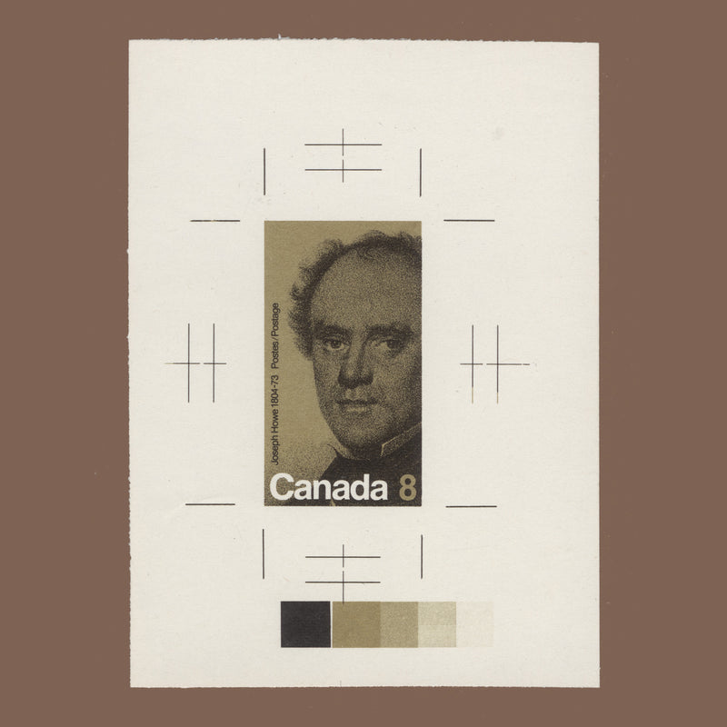 Canada 1973 Joseph Howe Centenary imperf proof