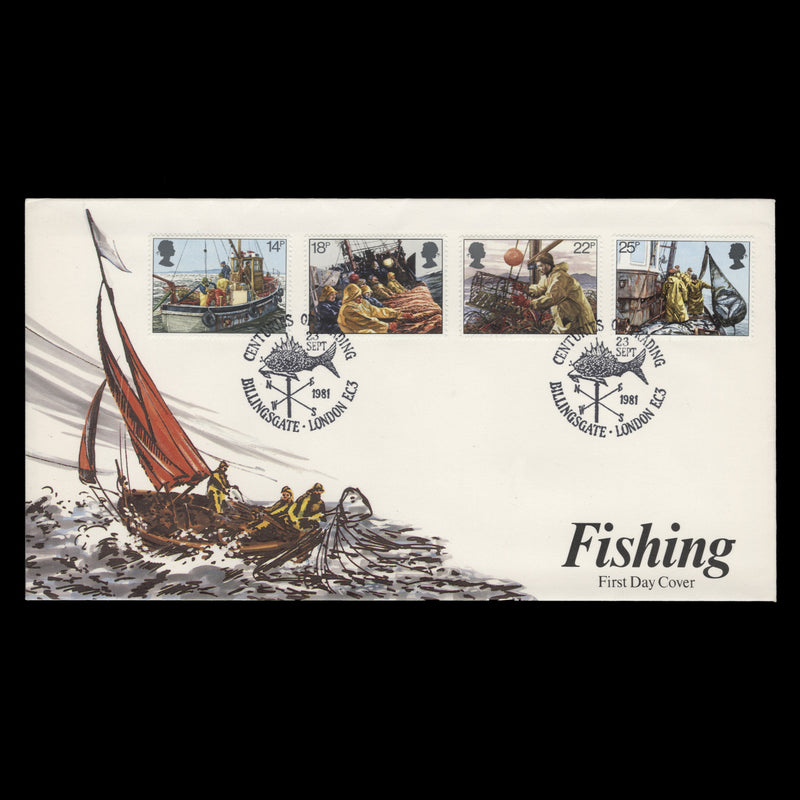Great Britain 1981 Fishing Industry first day cover, BILLINGSGATE