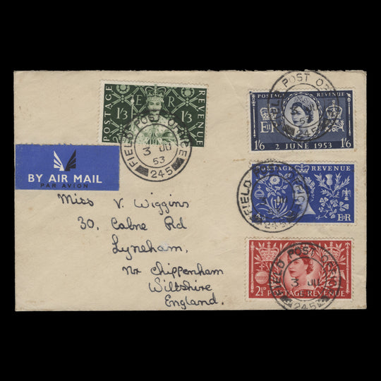 Great Britain 1953 Coronation first day cover, FIELD POST OFFICE 245