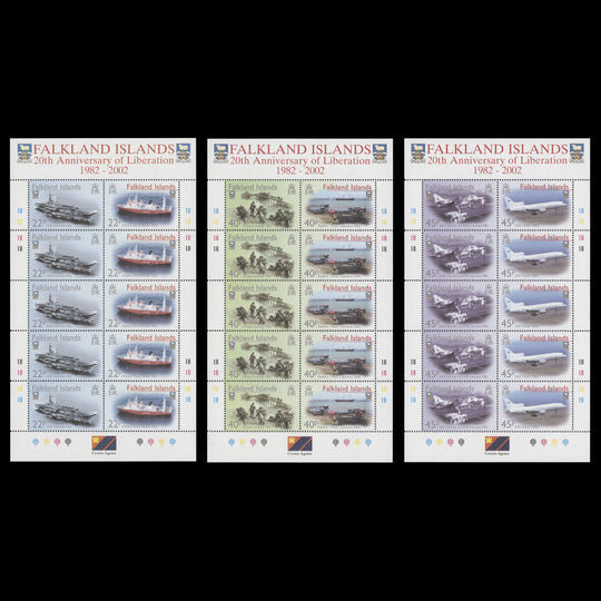 Falkland Islands 2002 (MNH) Liberation Anniversary sheetlets