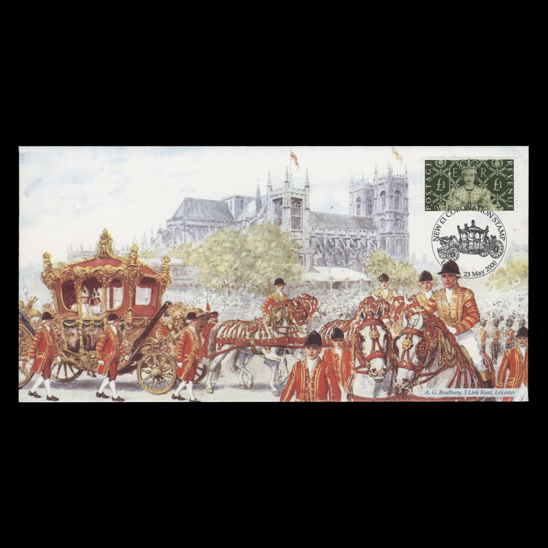 Great Britain 2000 £1 Coronation first day cover