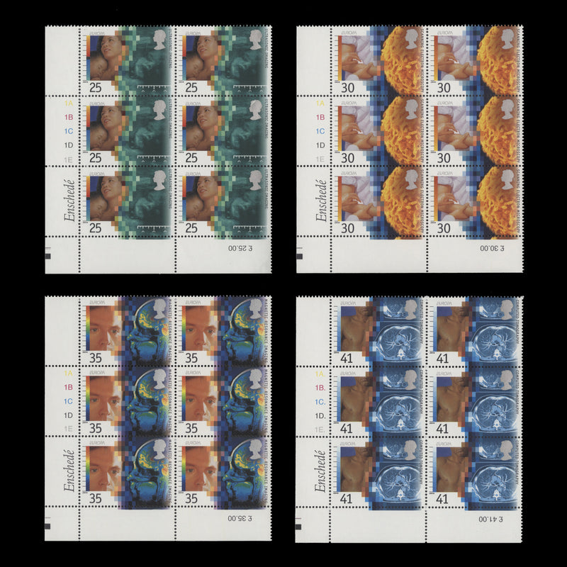 Great Britain 1994 (MNH) Medical Discoveries cylinder blocks