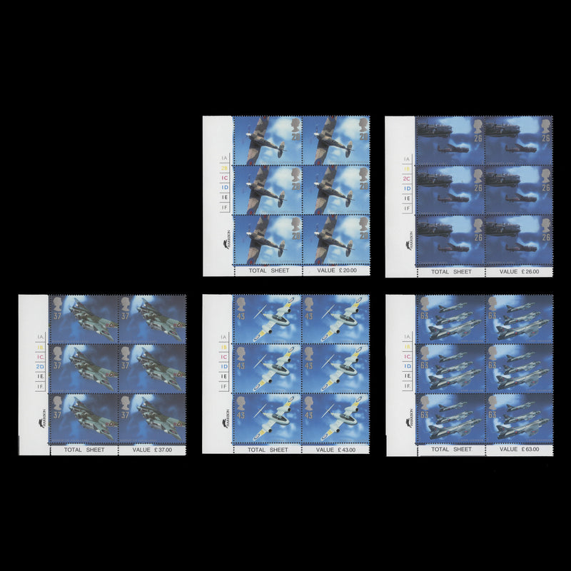 Great Britain 1997 (MNH) British Aircraft Designers cylinder blocks