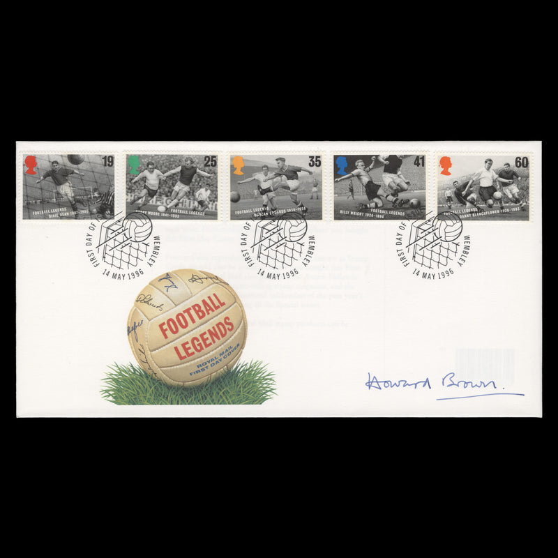 Great Britain 1996 European Football Championship FDC signed by designer