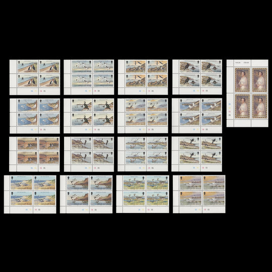 Isle of Man 1983-85 (MNH) Sea Birds Definitives plate 1A blocks