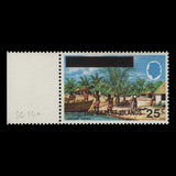 Gilbert Islands 1976 (Variety) 25c Loading Copra with double overprint