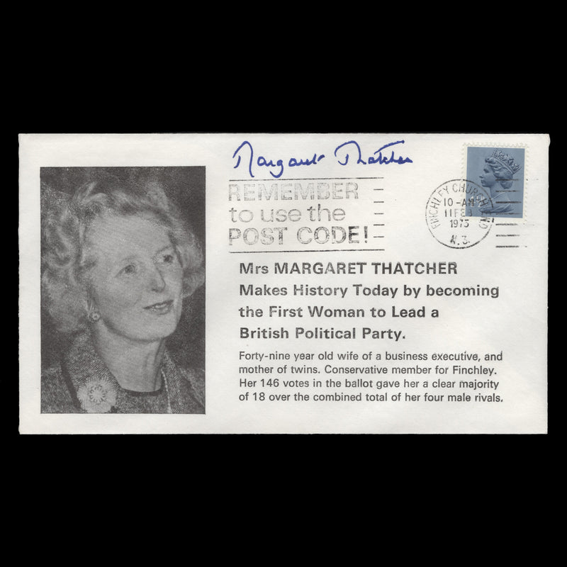 Great Britain 1975 Margaret Thatcher signed commemorative cover