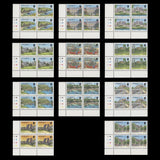 Jersey 1989 (MNH) Scenic Definitives plate 1D–1D–1D–1D blocks