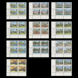 Jersey 1989 (MNH) Scenic Definitives plate 1A–1A–1A–1A blocks