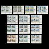 Jersey 1989 (MNH) Scenic Definitives plate 1B–1B–1B–1B blocks