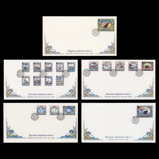 Guernsey 1998 Maritime Definitives first day covers