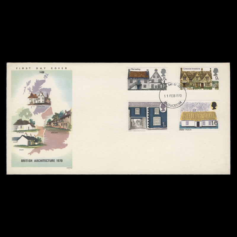 Great Britain 1970 Rural Architecture first day cover, GLOUCESTER