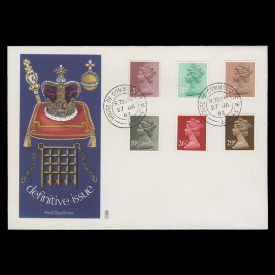 Great Britain 1982 Definitives first day cover, HOUSE OF COMMONS