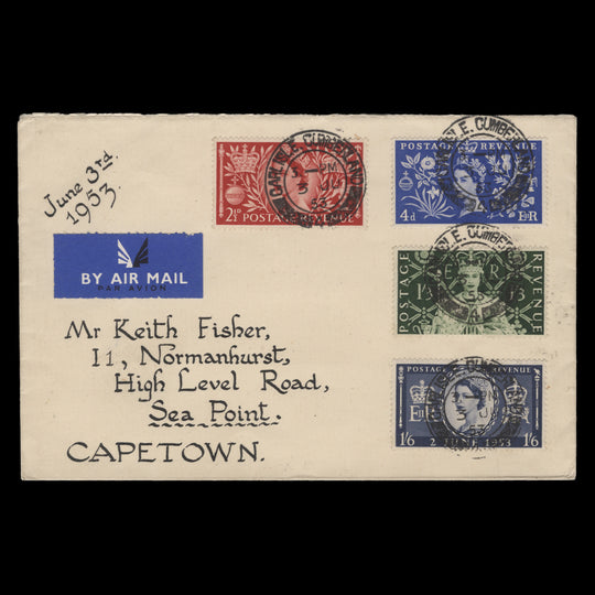 Great Britain 1953 Coronation first day cover, CARLISLE