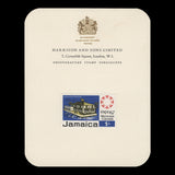 Jamaica 1967 Expo '67, Montreal imperf proofs on presentation cards