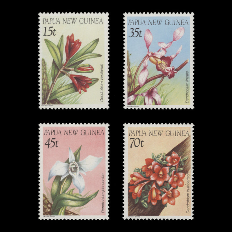 Papua New Guinea 1986 (MNH) Orchids