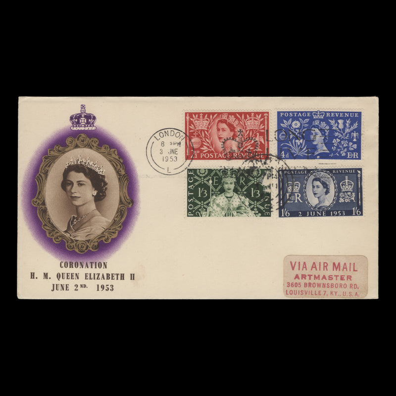 Great Britain 1953 Coronation first day cover, LONDON