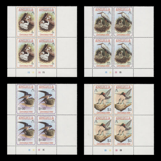 Anguilla 1980 (MNH) Christmas plate blocks