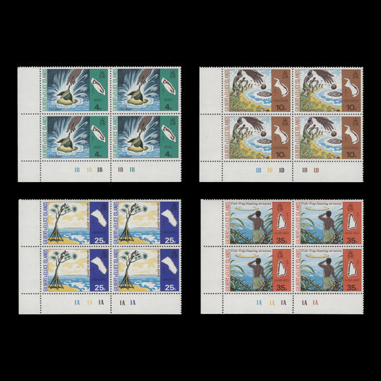 Gilbert & Ellice Islands 1975 (MNH) Legends of Island Names plate blocks