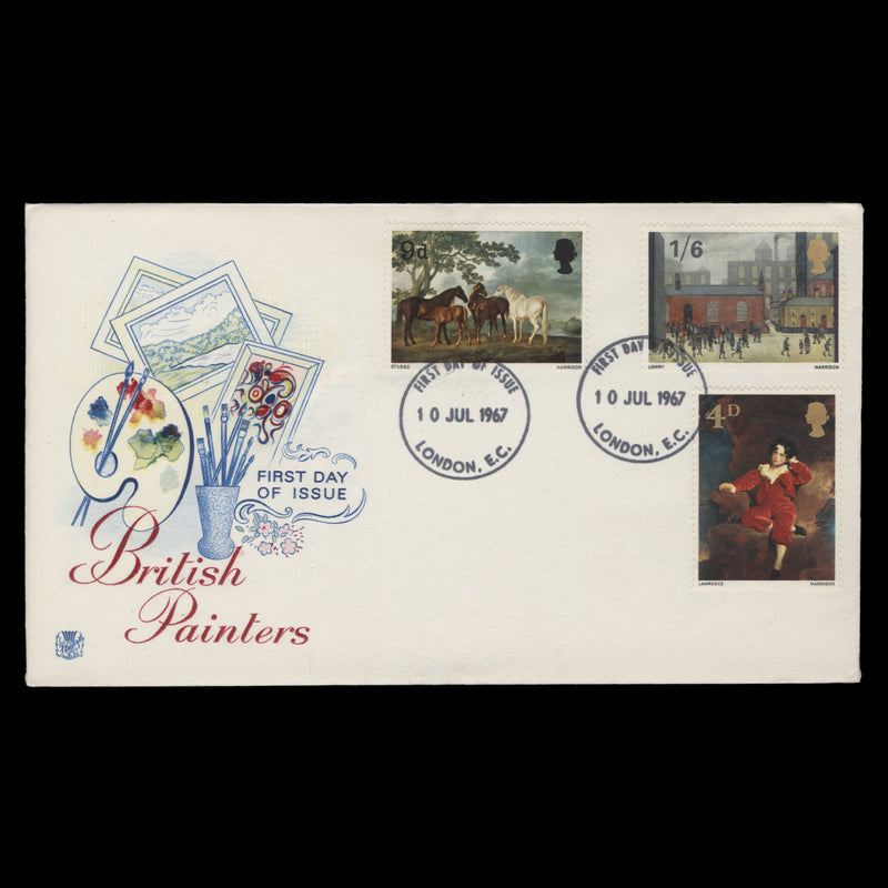 Great Britain 1967 British Paintings first day cover, LONDON