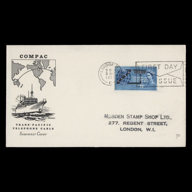 Great Britain 1963 (FDC) Opening of COMPAC phosphor, LONDON