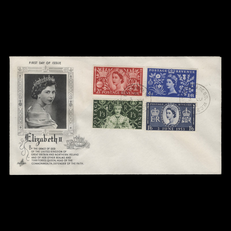 Great Britain 1953 Coronation first day cover, LEICESTER SQUARE