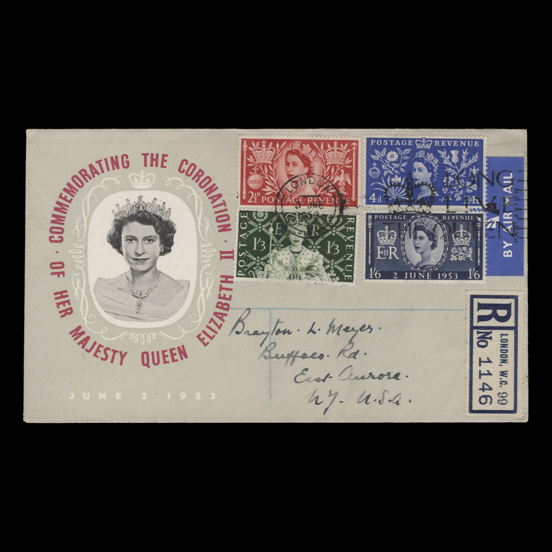 Great Britain 1953 Coronation first day cover, LONDON