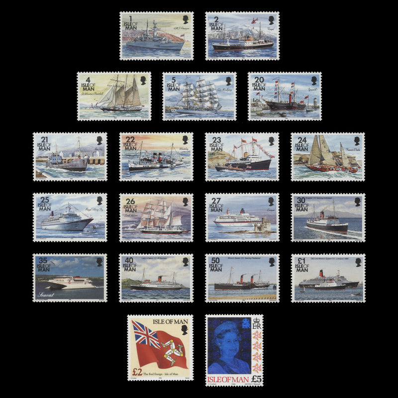 Isle of Man 1993 (MNH) Ships Definitives