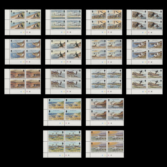 Isle of Man 1983 (MNH) Sea Birds Definitives plate 1C blocks