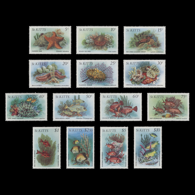 Saint Kitts 1984 (MNH) Marine Life definitives