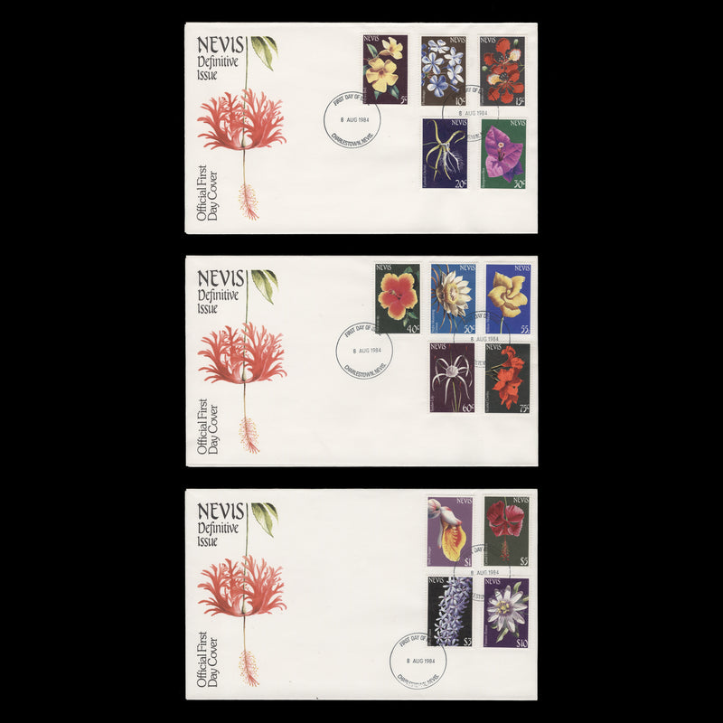 Nevis 1984 Flowers first day covers