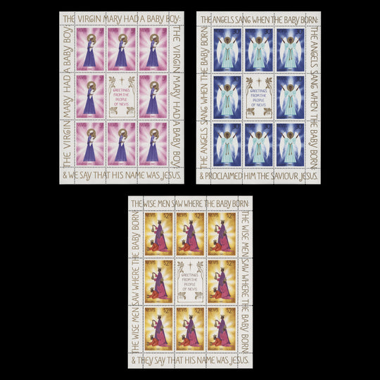 Nevis 1980 (MNH) Christmas sheetlets