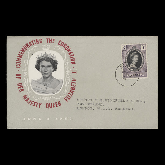 Saint Helena 1953 (FDC) 3d Coronation