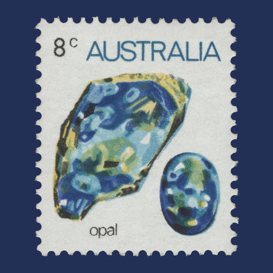 Australia 1973 (Variety) 8c Opal missing red