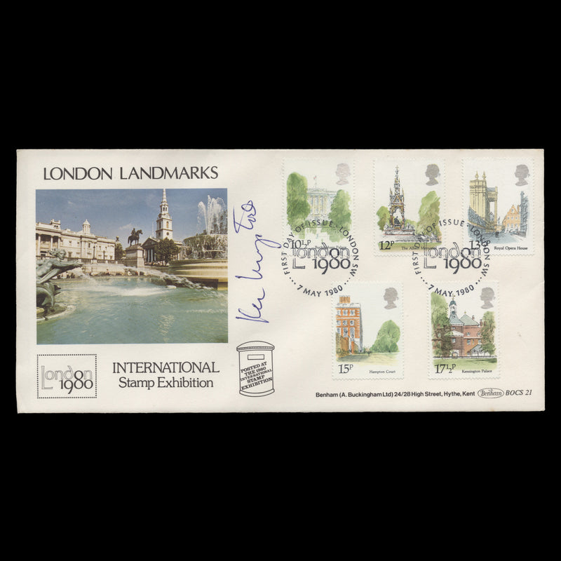 Great Britain 1980 London Landscapes FDC signed by Ken Livingston