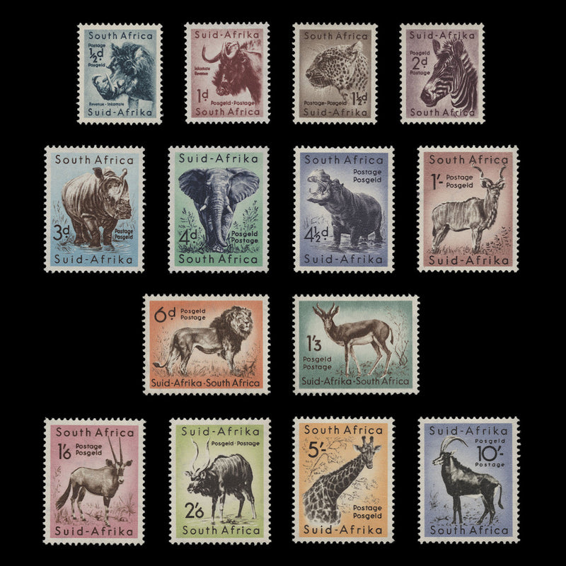 South Africa 1954 (MLH) Wildlife Definitives. SG151-184
