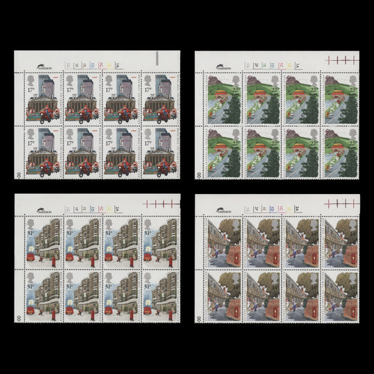 Great Britain 1985 (MNH) Postal Service cylinder blocks