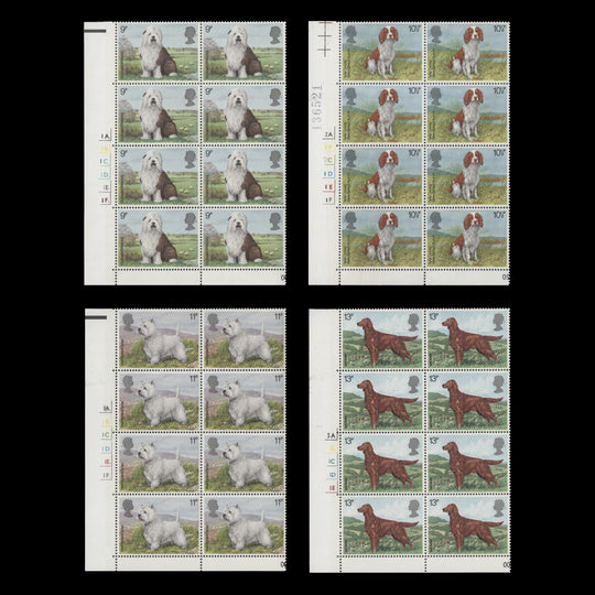 Great Britain 1979 (MNH) British Dogs cylinder blocks