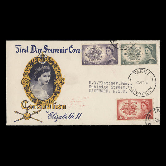 Australia 1953 Coronation first day cover, TAREE