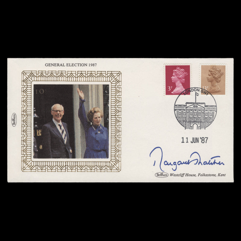 Great Britain 1987 General Election cover signed by Margaret Thatcher