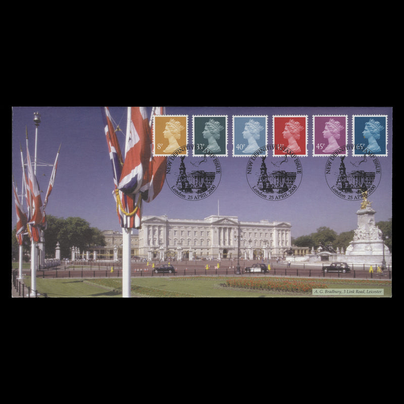 Great Britain 2000 Definitives first day cover, LONDON